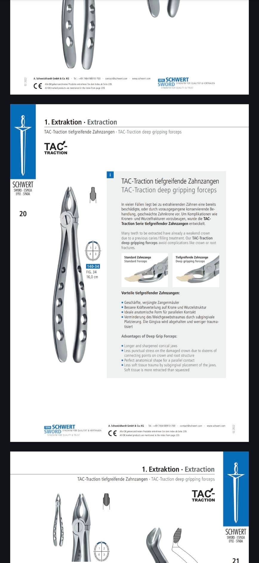 140-34 คีมจับแบบลึก TAC-Traction