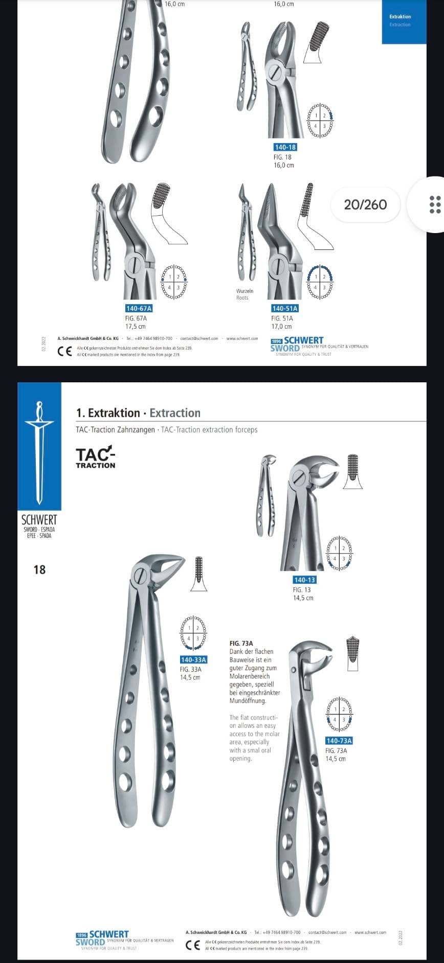 140-33A / 140-33 คีมจับฟันเปราะ